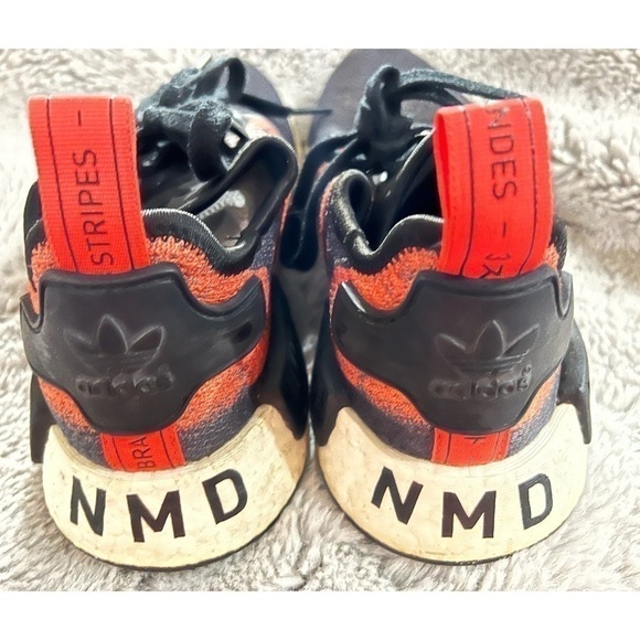 Adidas NMD R1 Stencil Pack Red Youth Boy Grade School Activewear Running Shoes - Picture 5 of 12